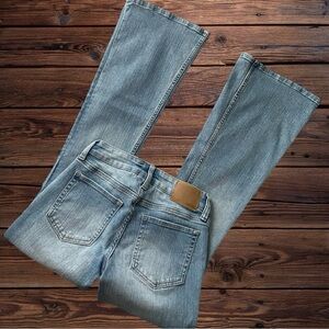 Aeropostale Low-Rise Flare Flap Pocket Jean